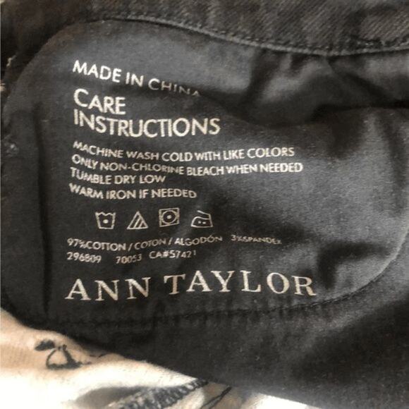 Ann Taylor Curvy Fit Animal Print High Rise Skinny Size 8T - Picture 11 of 14